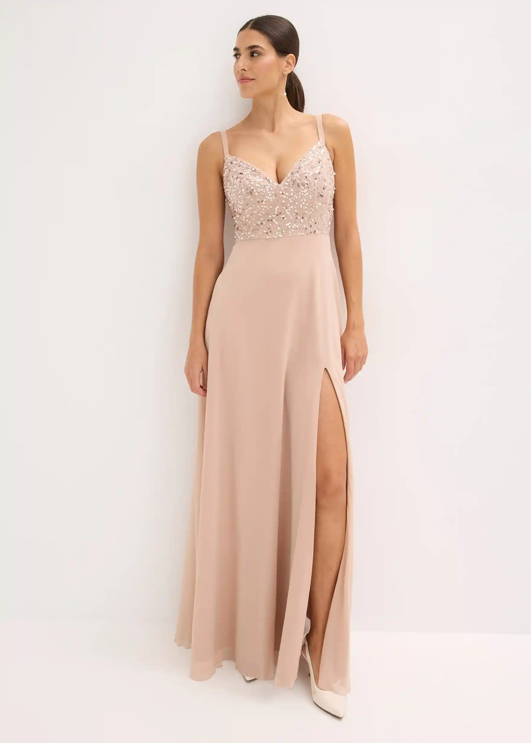 Abendkleid - beige