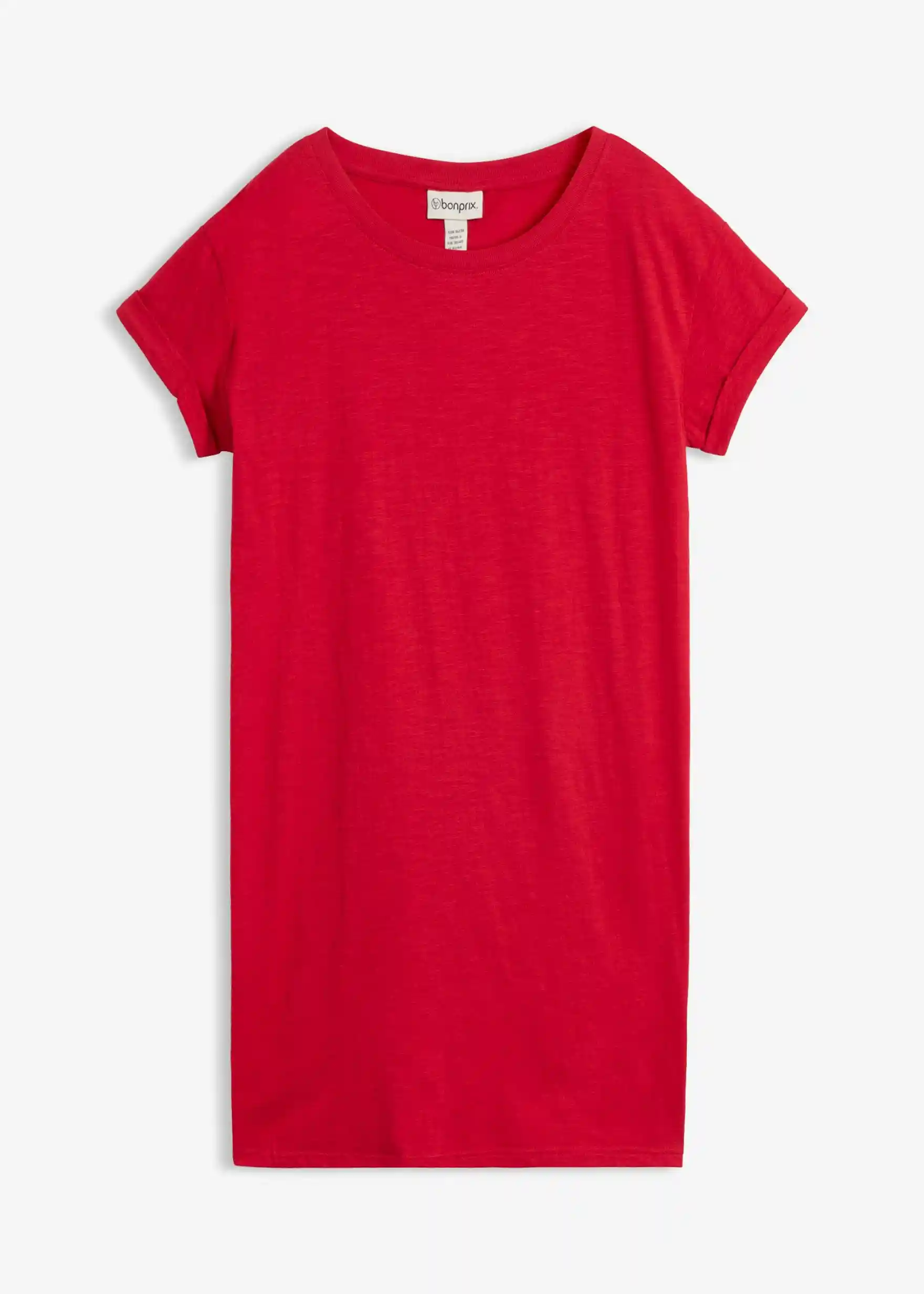 Shirtkleid aus reiner Bio-Baumwolle - rot