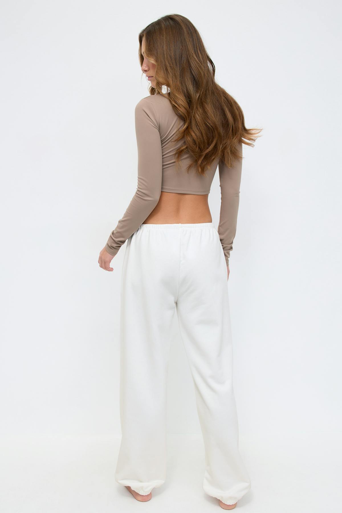 Soft sport sweatpants - White