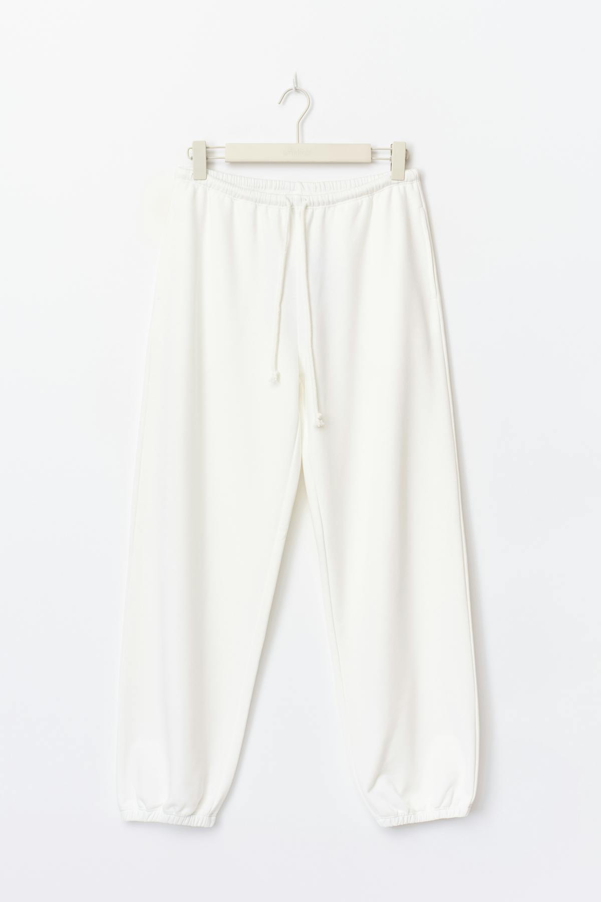 Soft sport sweatpants - White