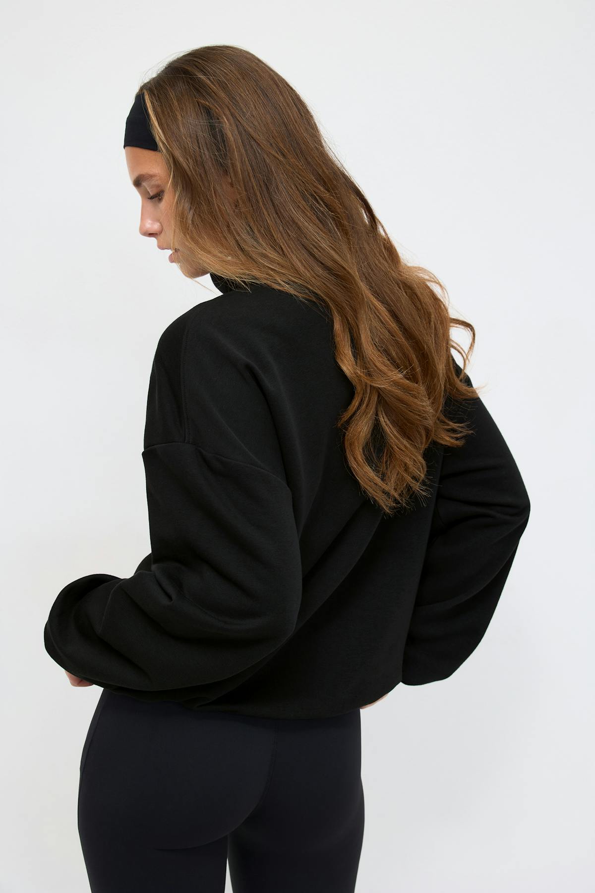 Soft sport zip sweater - Black