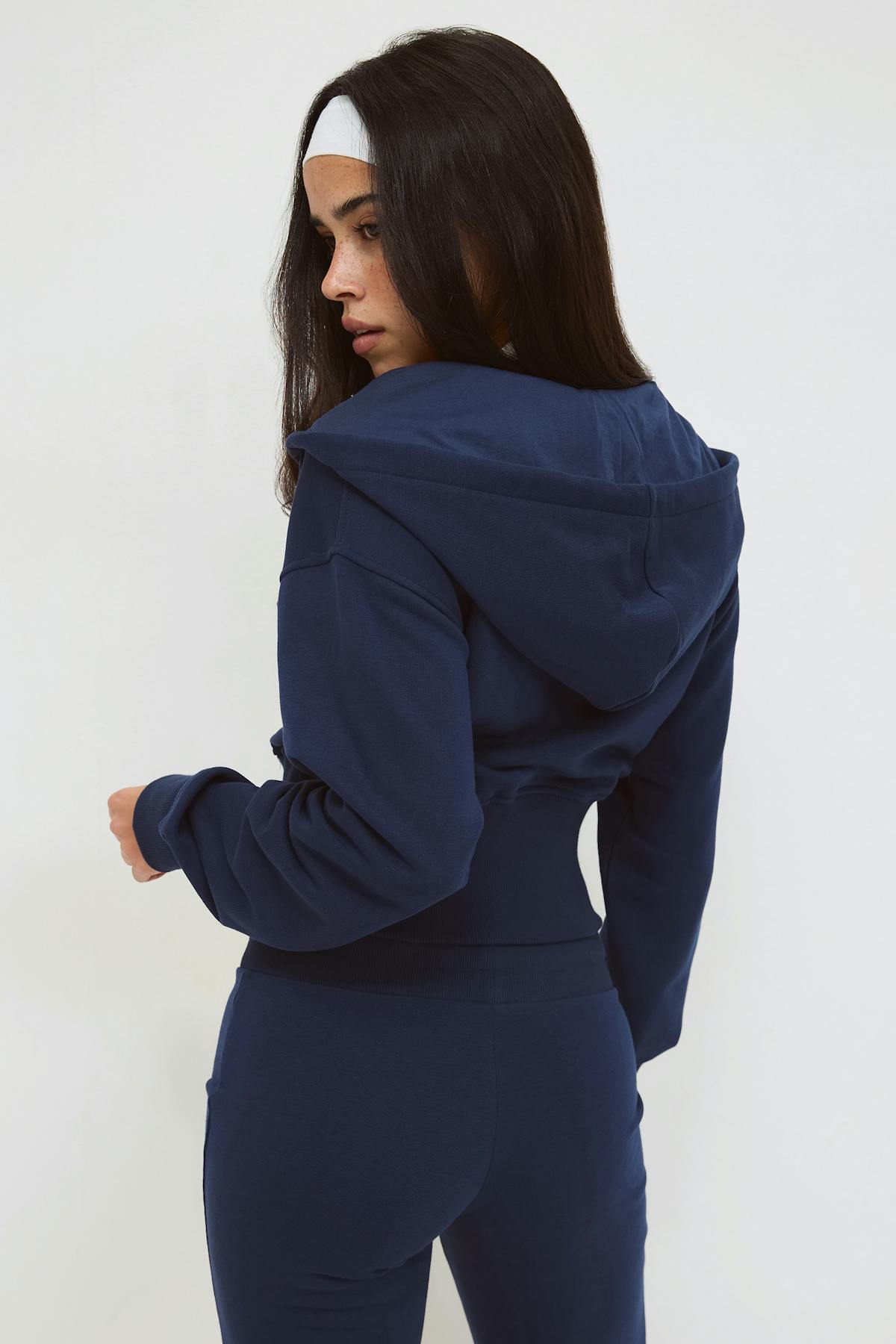Slim fit zip hoodie - Blue