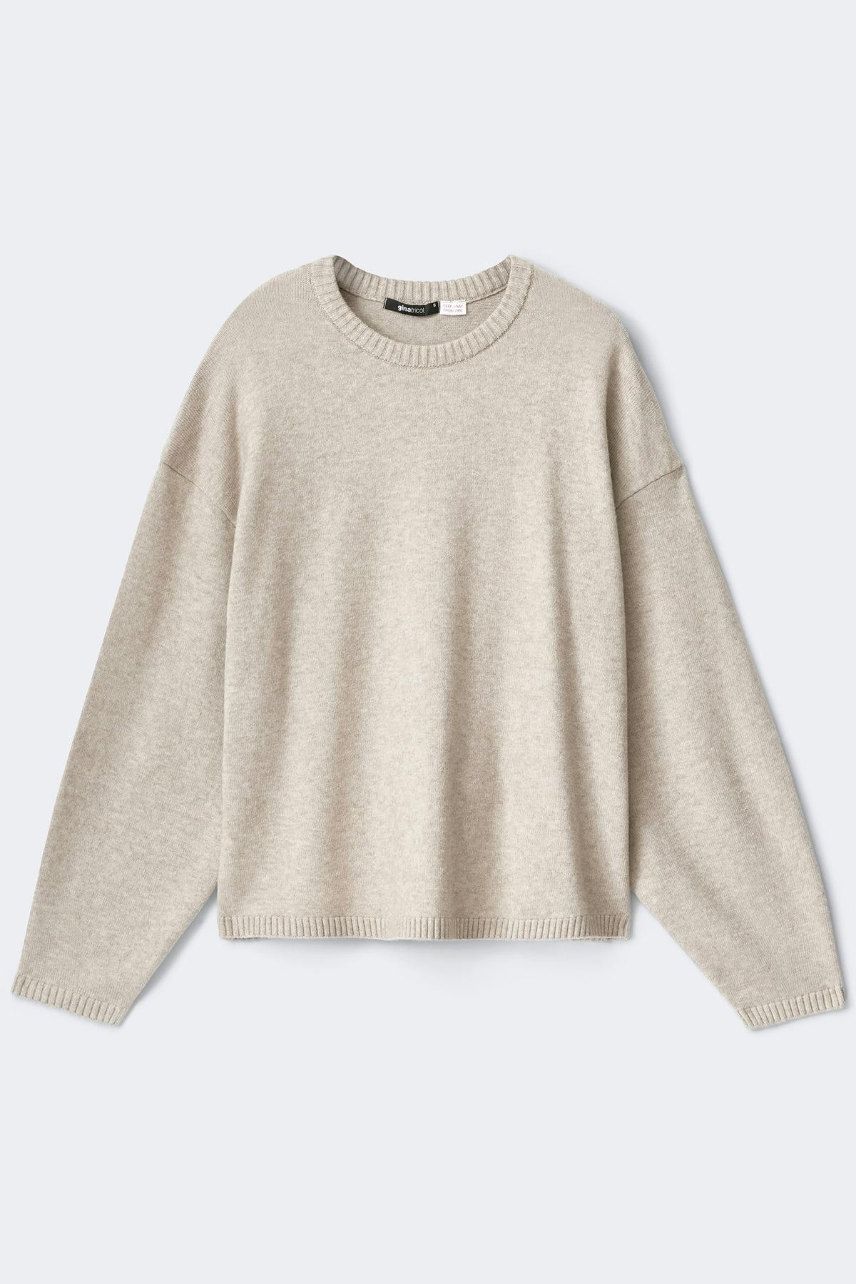 Knitted loungewear sweater - Beige