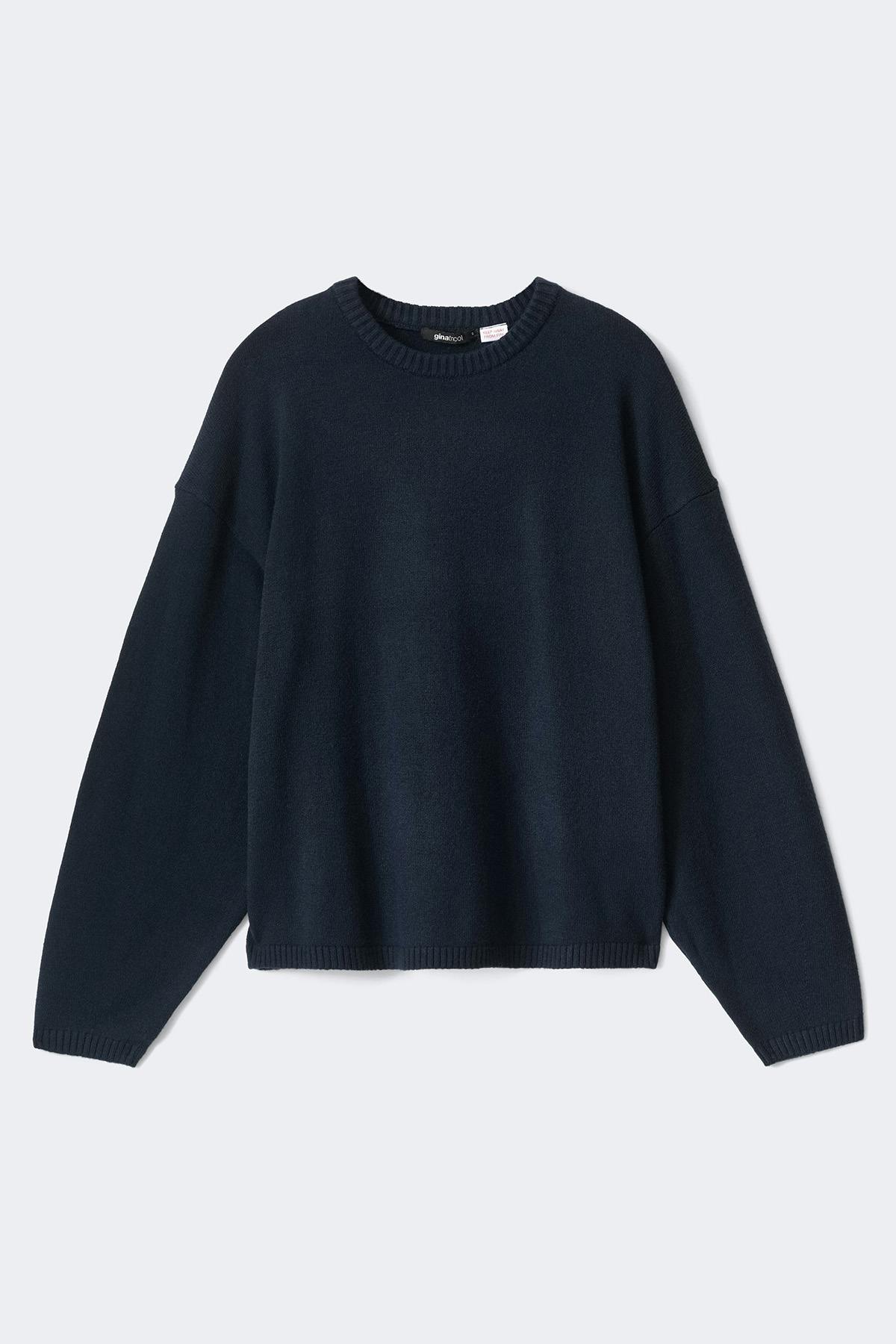 Knitted loungewear sweater - Blue