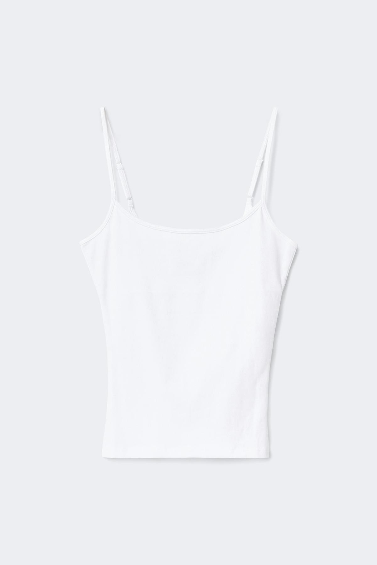 Perfect strap singlet - White