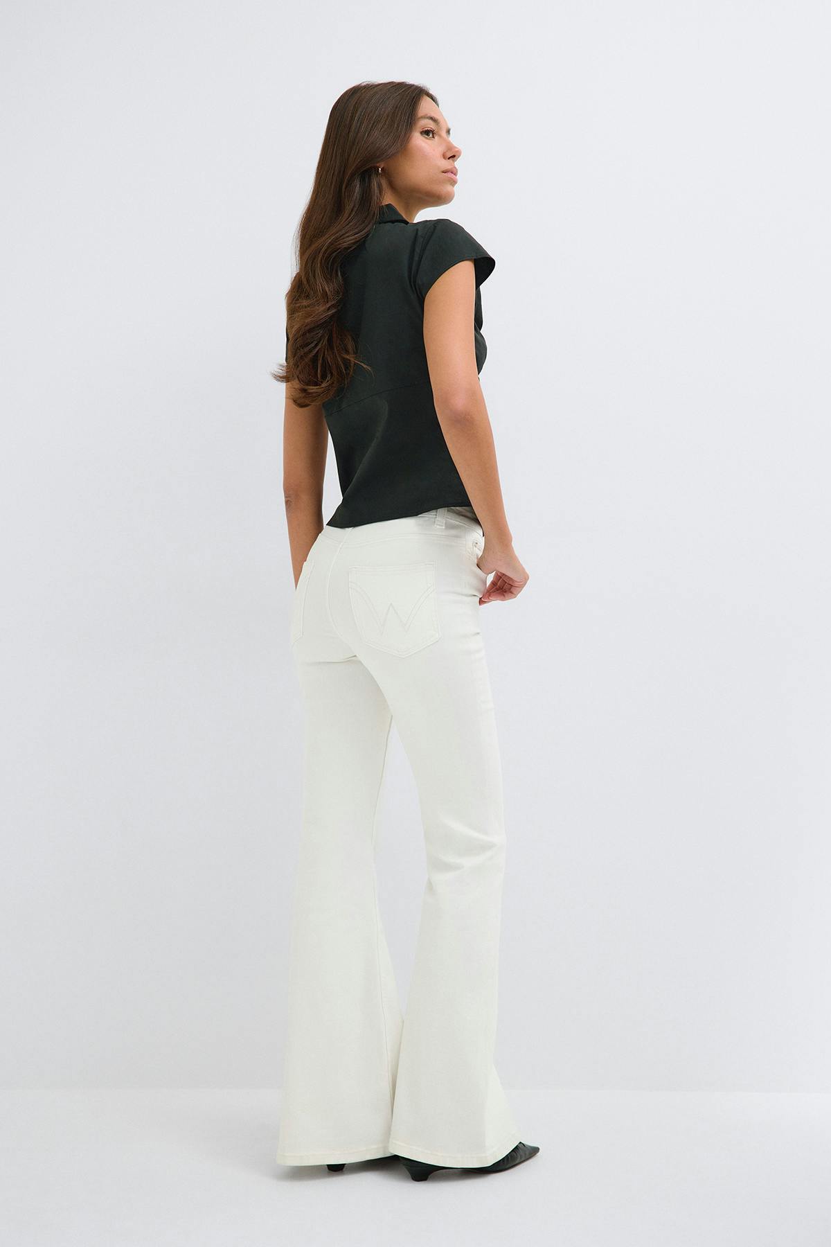 Ultra flare jeans - White