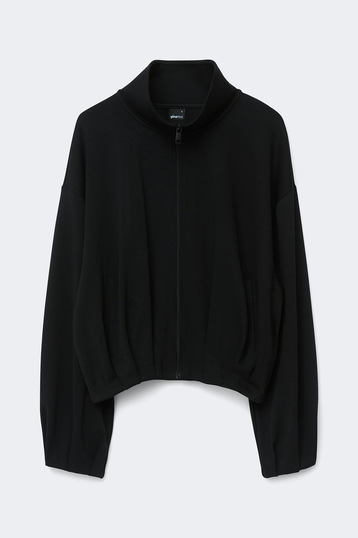 Soft sporty zip jacket - Black