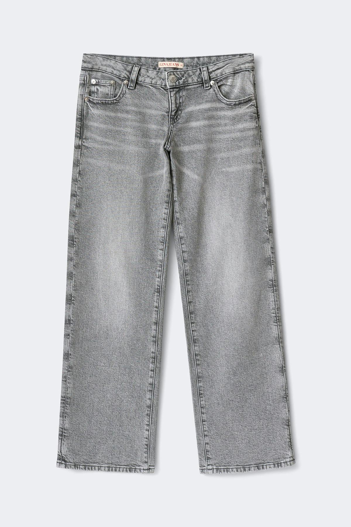 Rebel low wide tall jeans - Grey