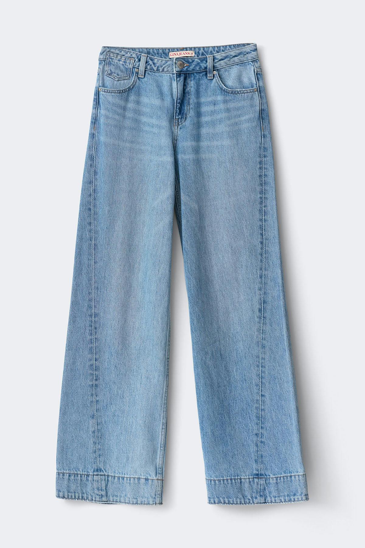 Twisted wide jeans - Blue