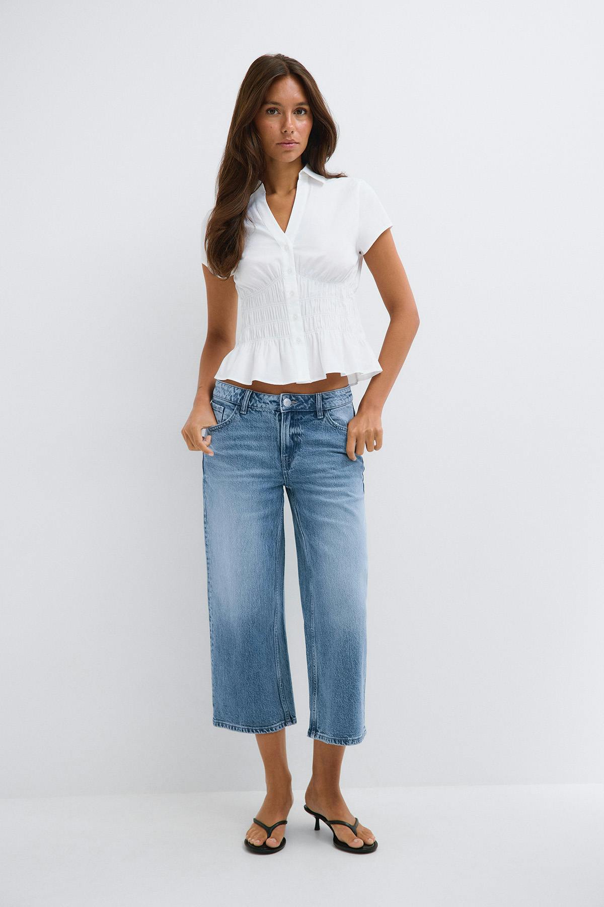 Ankle tease jeans - Blue