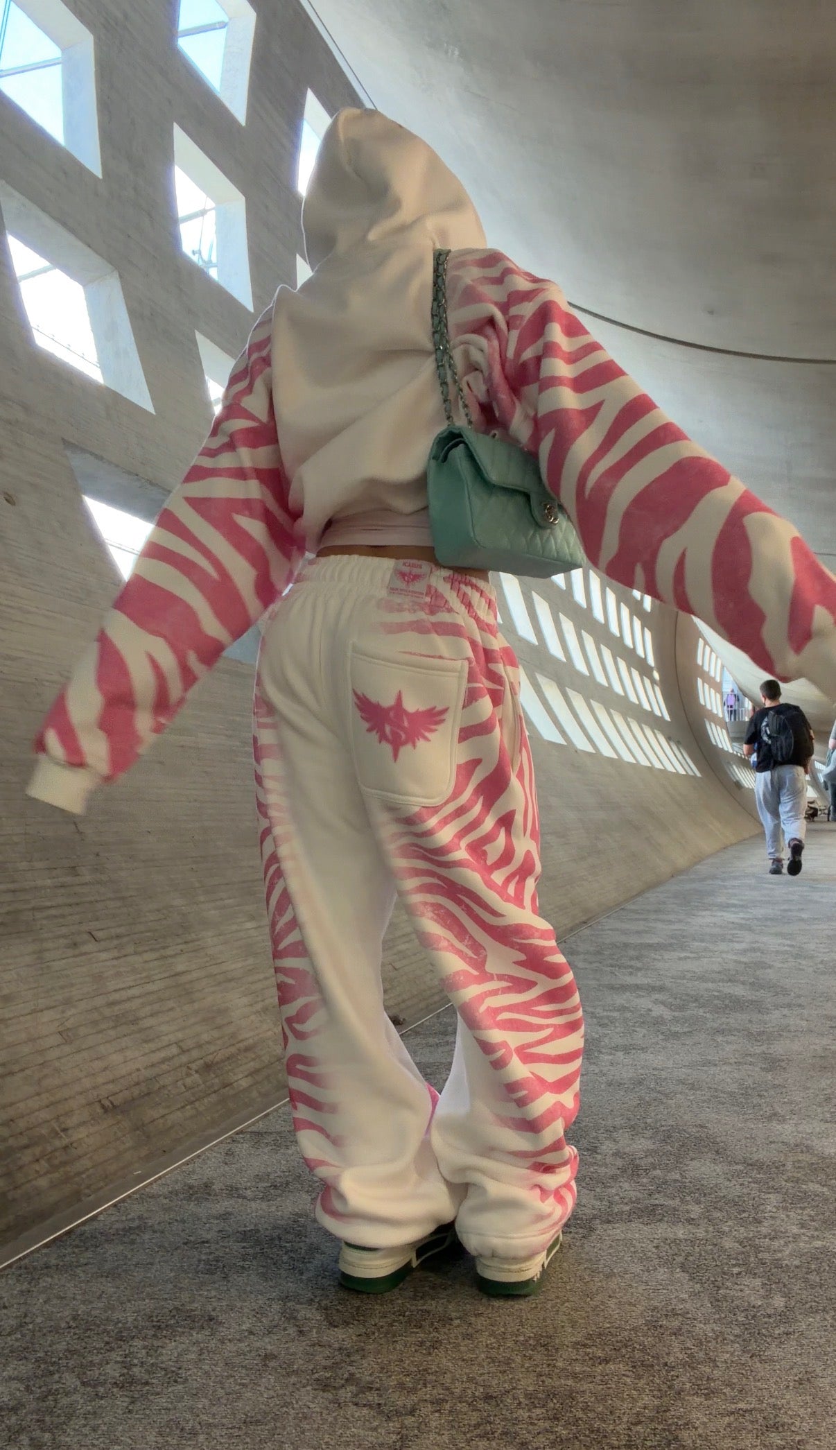 Pink Zebra Blanket Zip Up