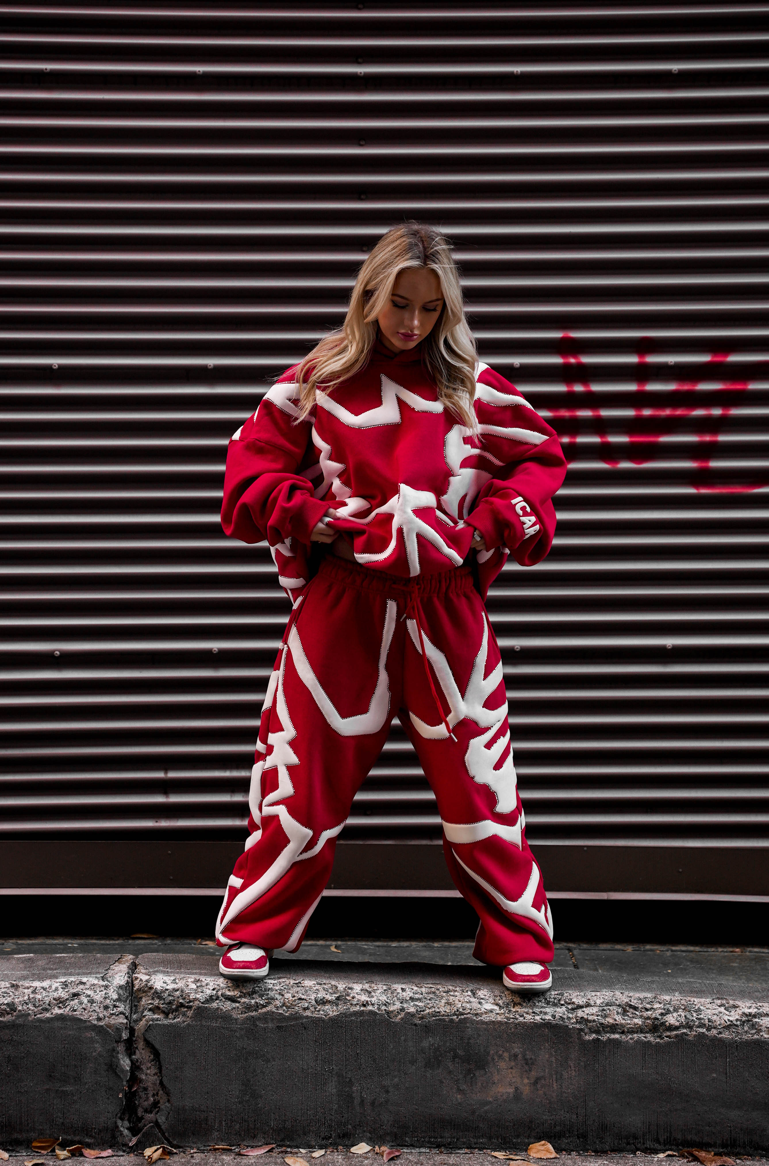 Red Rhinestone Sweatshirt