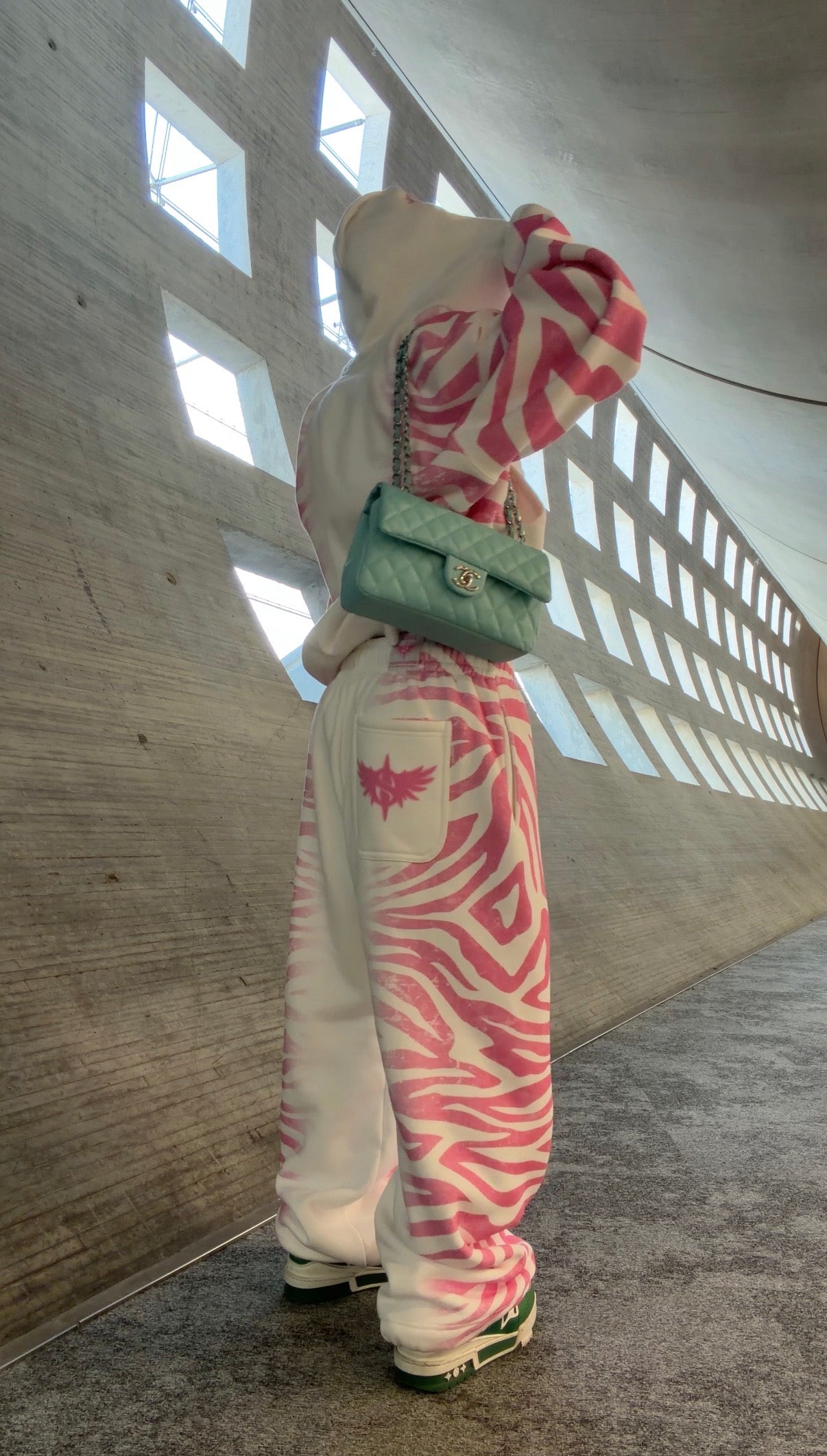 Pink Zebra Blanket Zip Up