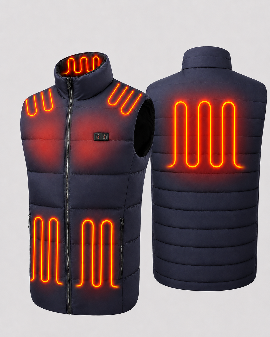 Men's 15-Zone Dual-Control Heated Vest - Blue