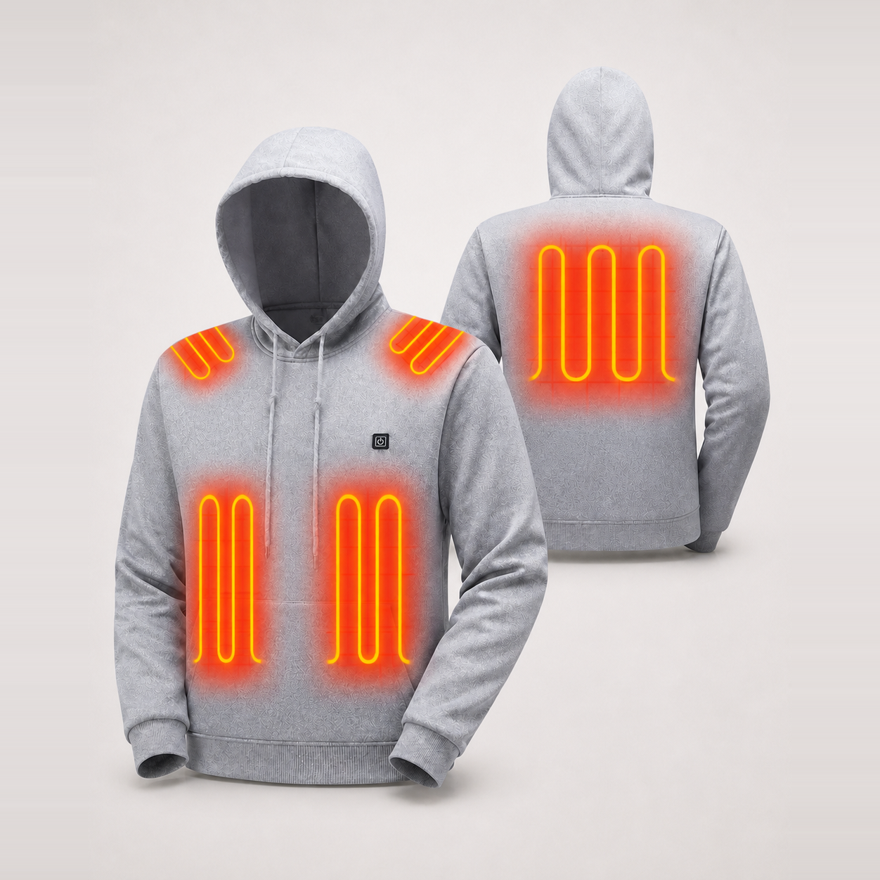 Women‘’s 5-Zone Smart Heated Pullover Hoodie — 3 Heat Levels, 5V USB Powered