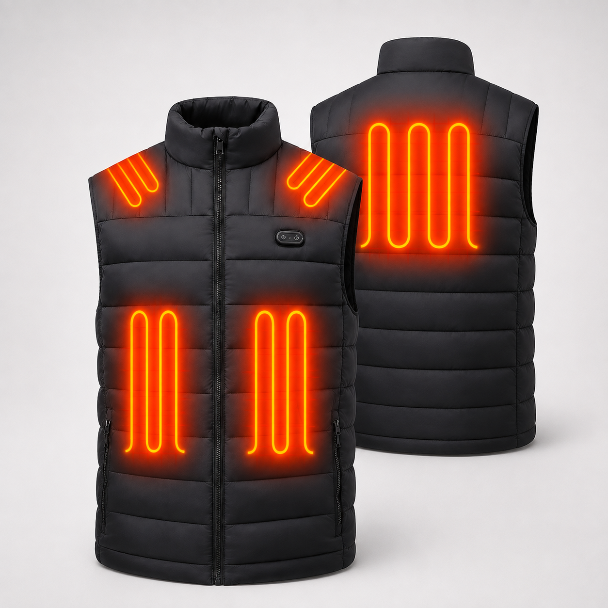 Women's Premium Heated Vest for Outdoor Winter Adventures-Black
