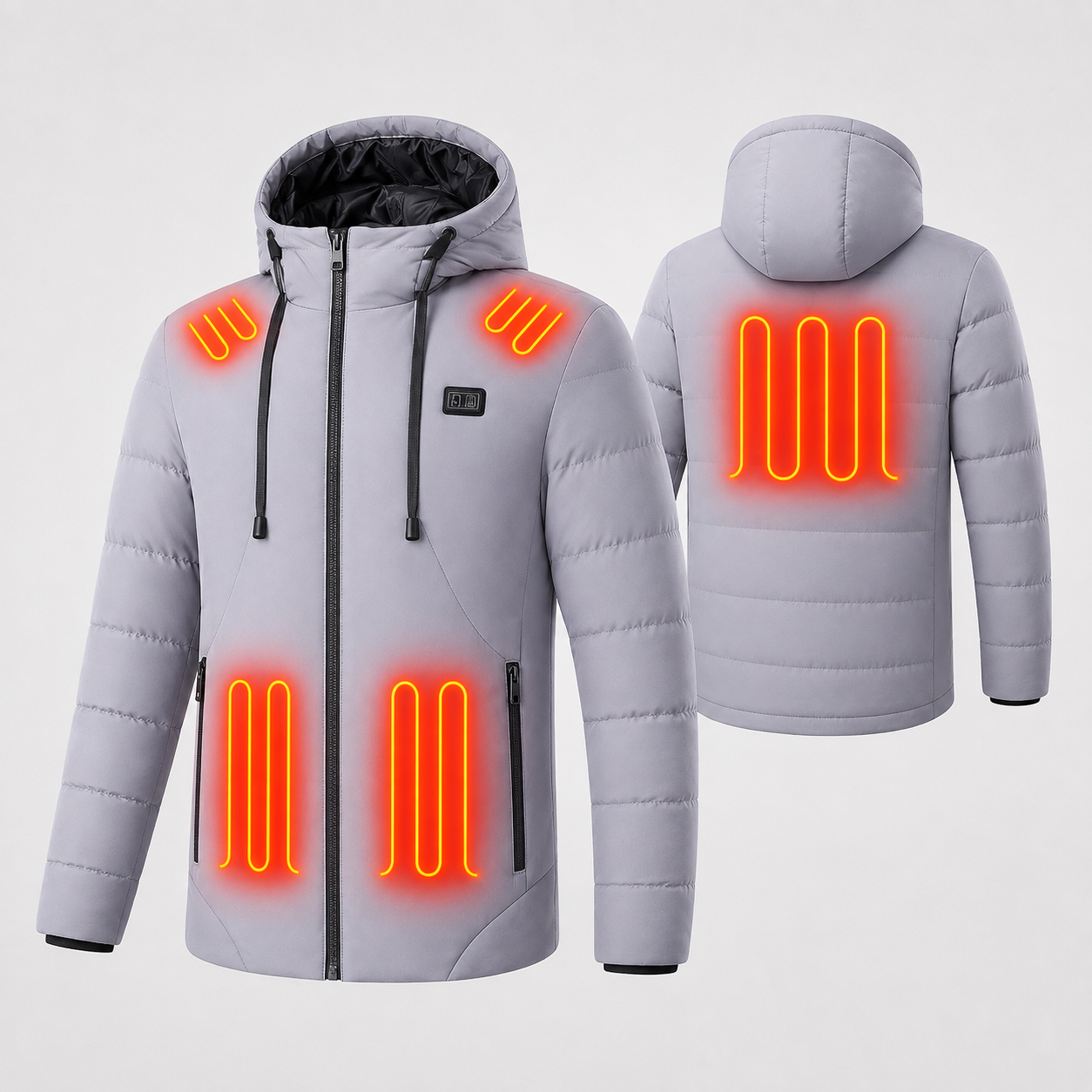 Men's 11-Zone Heated Hooded Jacket