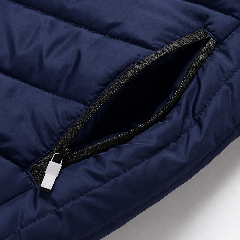 Men's Multi-Zone USB Heated Vest | Adjustable Heat for Outdoor | Blue