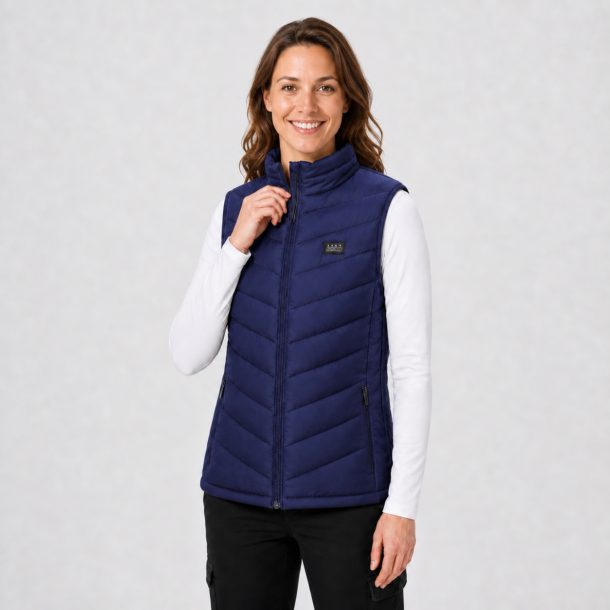 Women's Multi-Zone USB Heated Vest | Adjustable Heat for Outdoor  | Blue