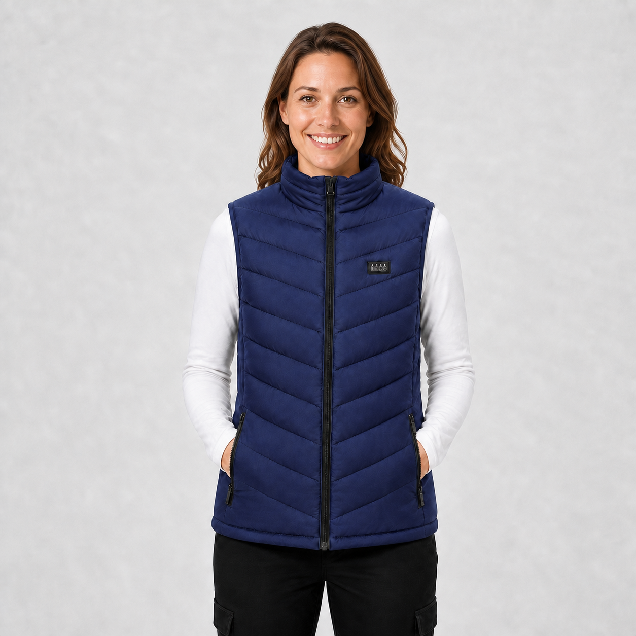 Women's Multi-Zone USB Heated Vest | Adjustable Heat for Outdoor  | Blue