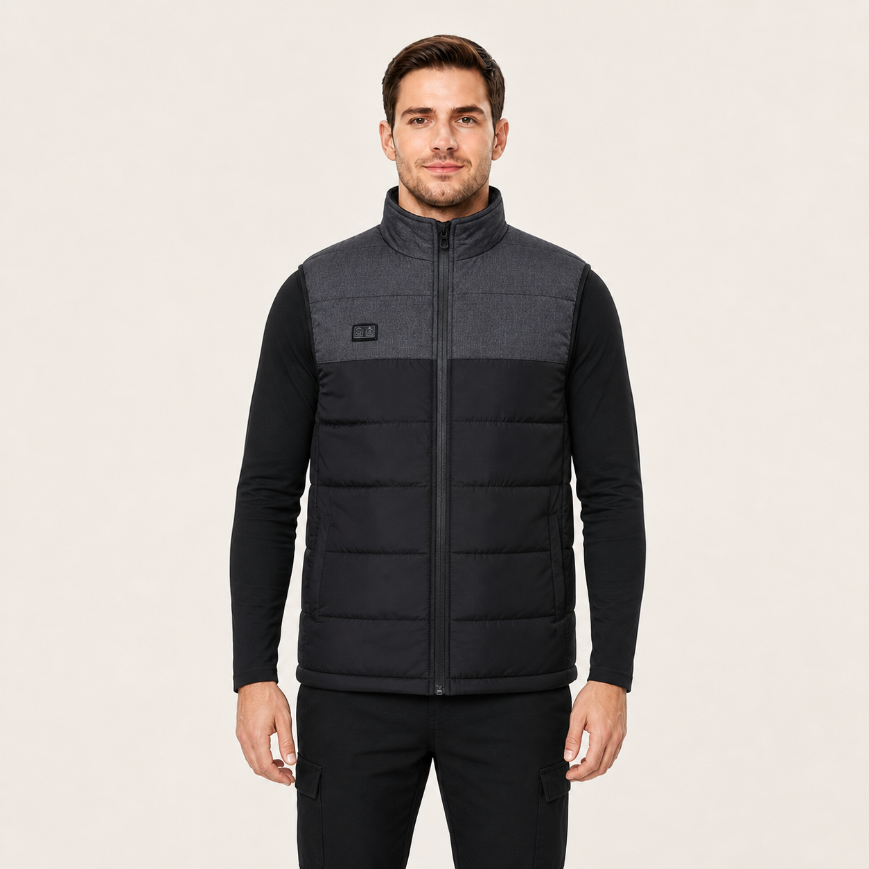 Men's 3-Level Heated Vest with Front & Back Heating | Black