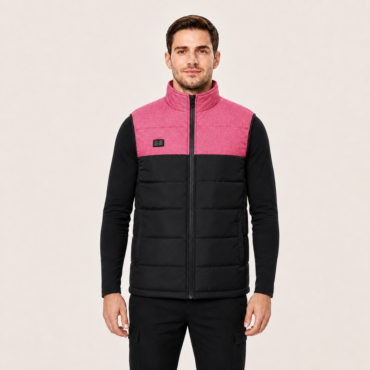 Men's 3-Level Heated Vest with Front & Back Heating | Pink