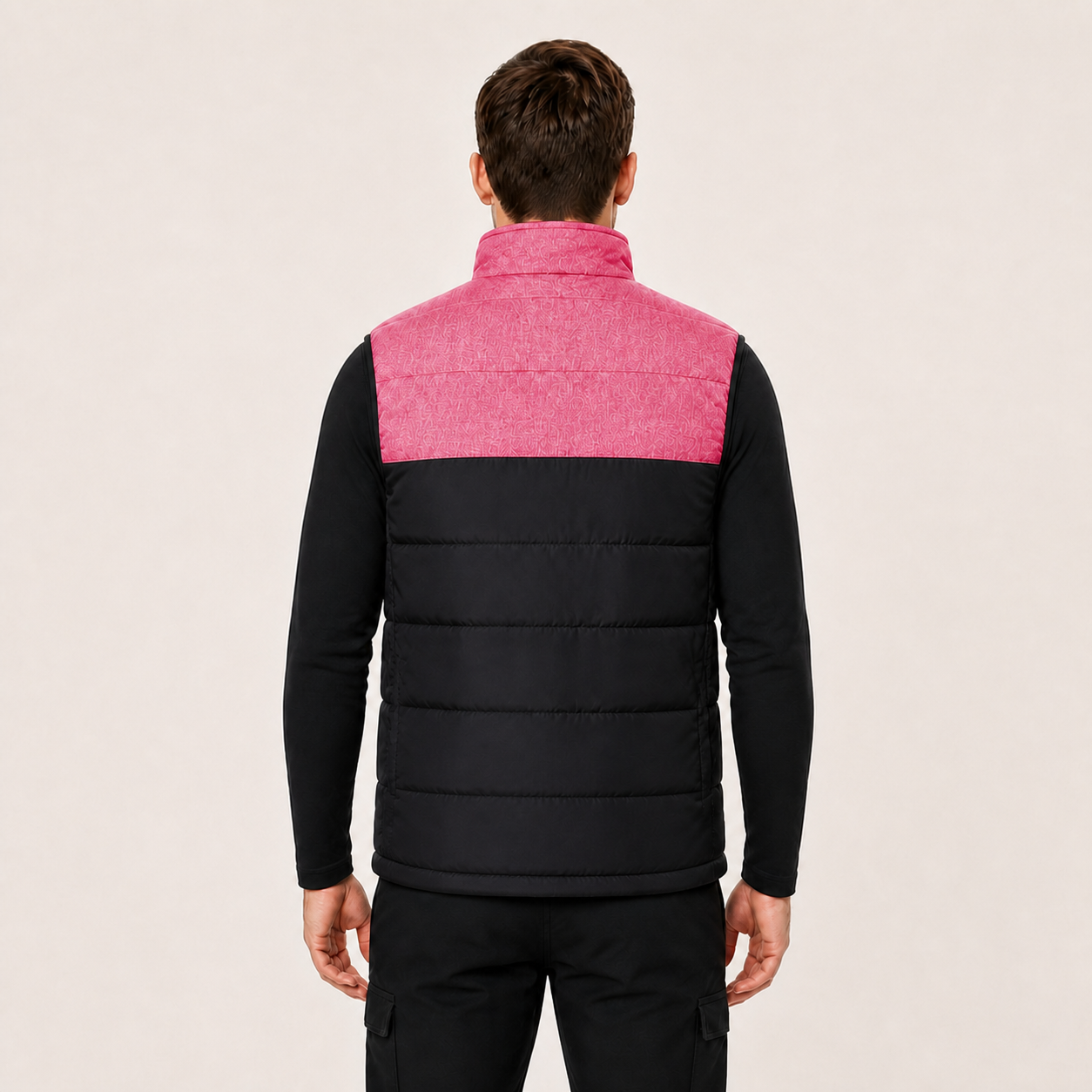Men's 3-Level Heated Vest with Front & Back Heating | Pink