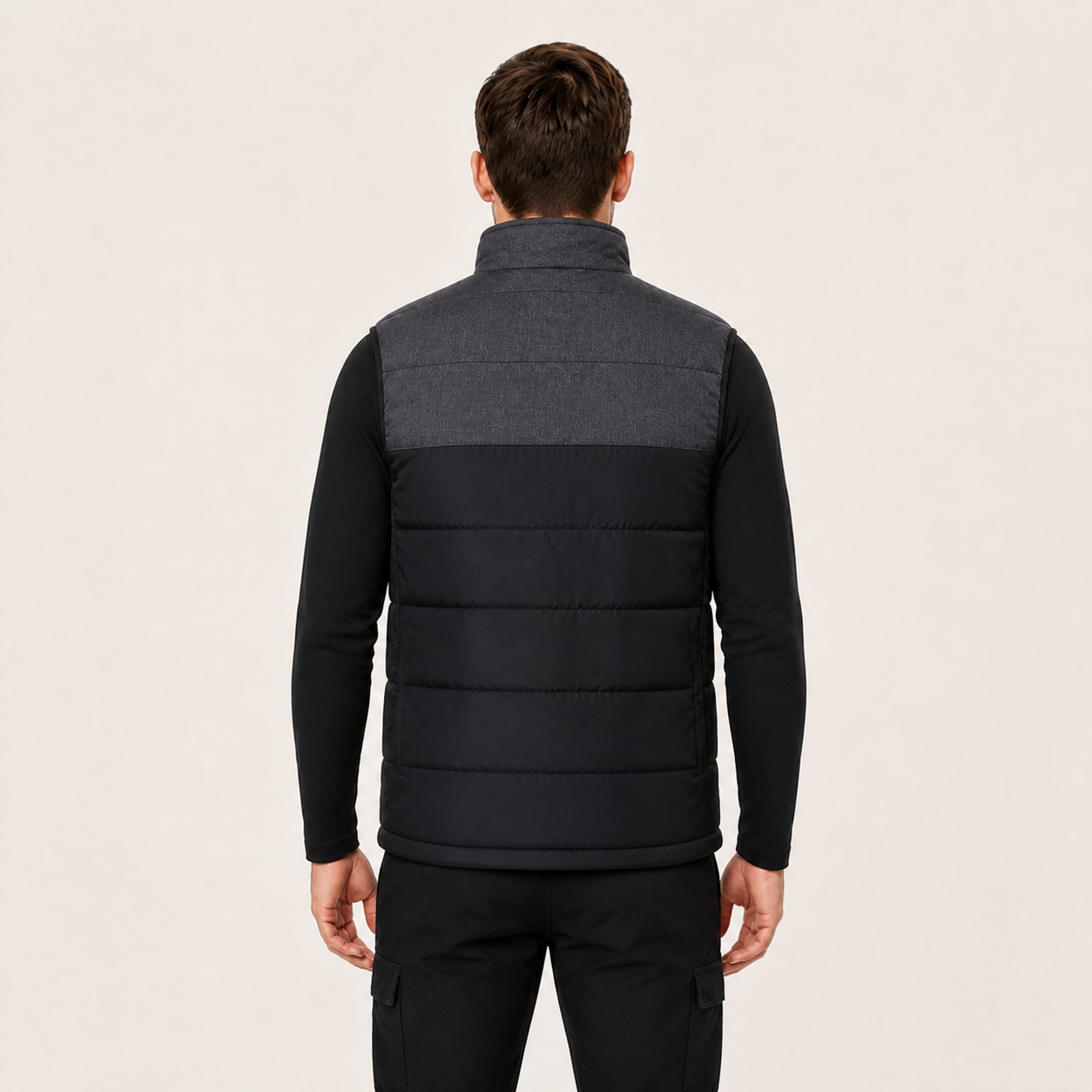 Men's 3-Level Heated Vest with Front & Back Heating | Black