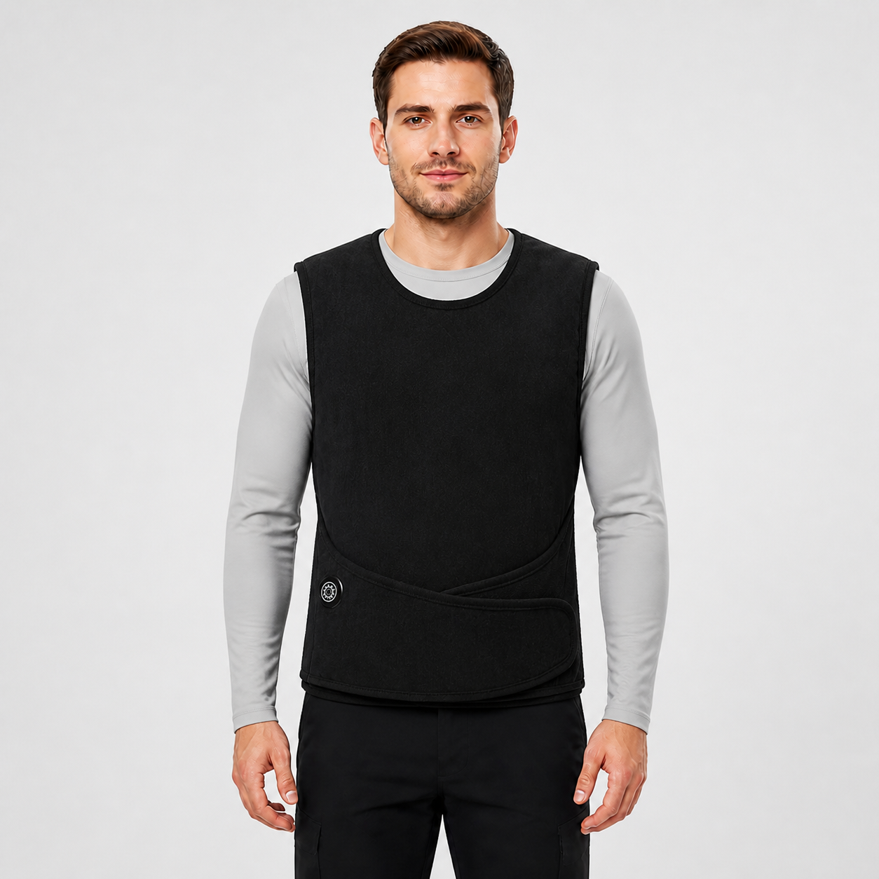 Men's Adjustable Heated Vest for Work, Travel & Outdoor Use | Black