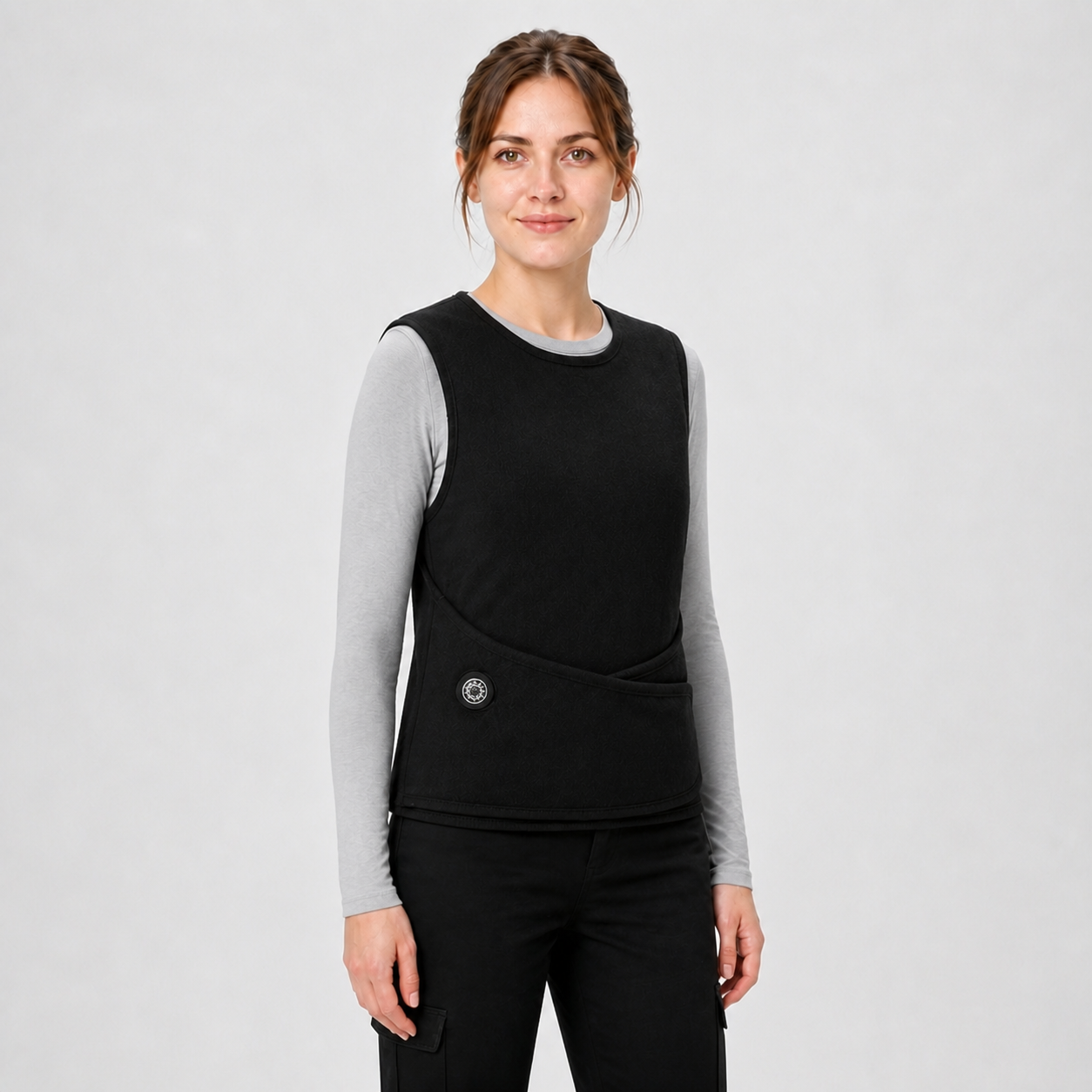 Women's Adjustable Heated Vest for Work, Travel & Outdoor Use | Black
