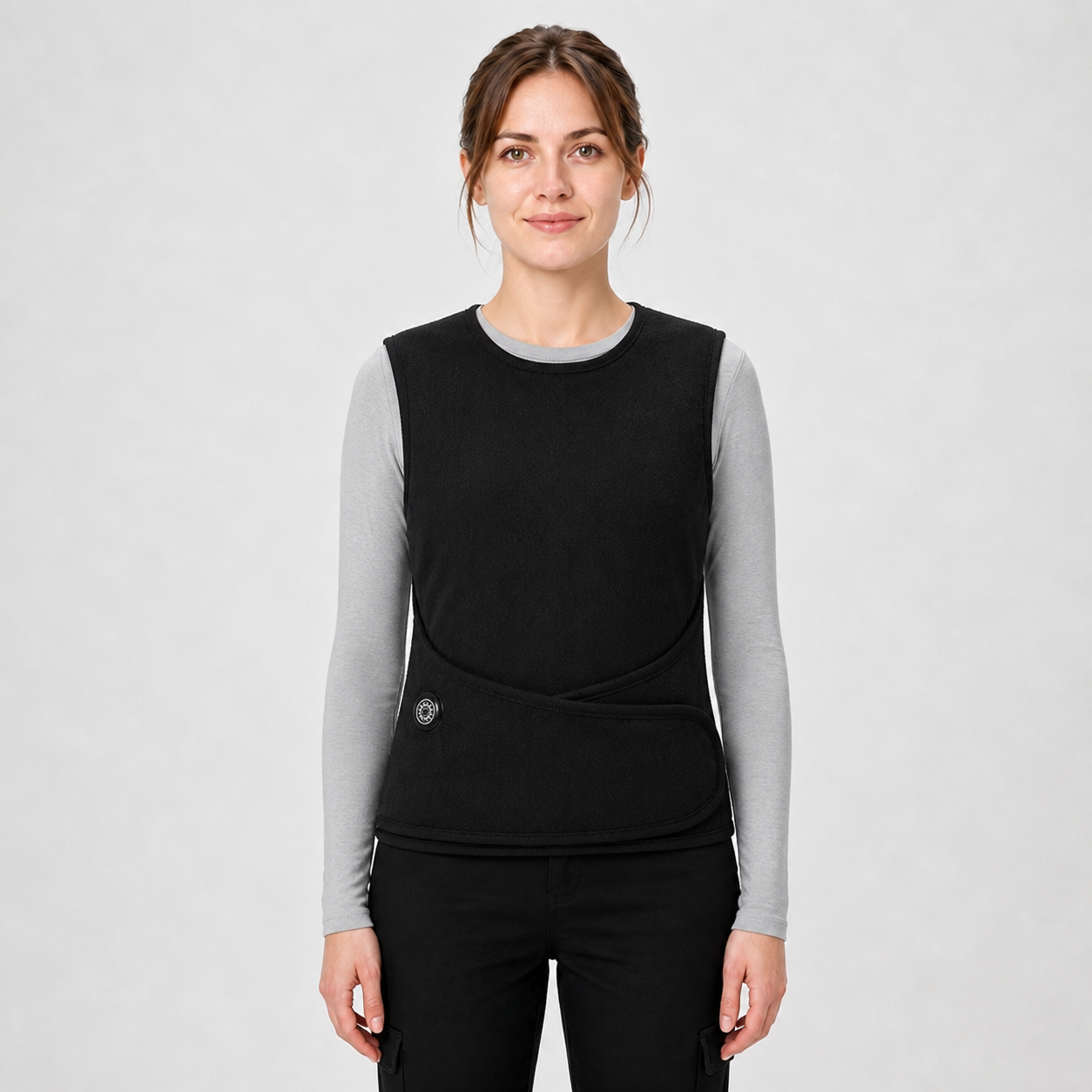 Women's Adjustable Heated Vest for Work, Travel & Outdoor Use | Black