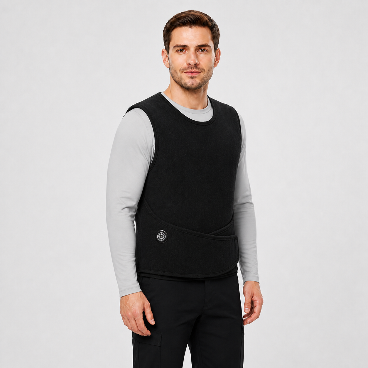 Men's Adjustable Heated Vest for Work, Travel & Outdoor Use | Black