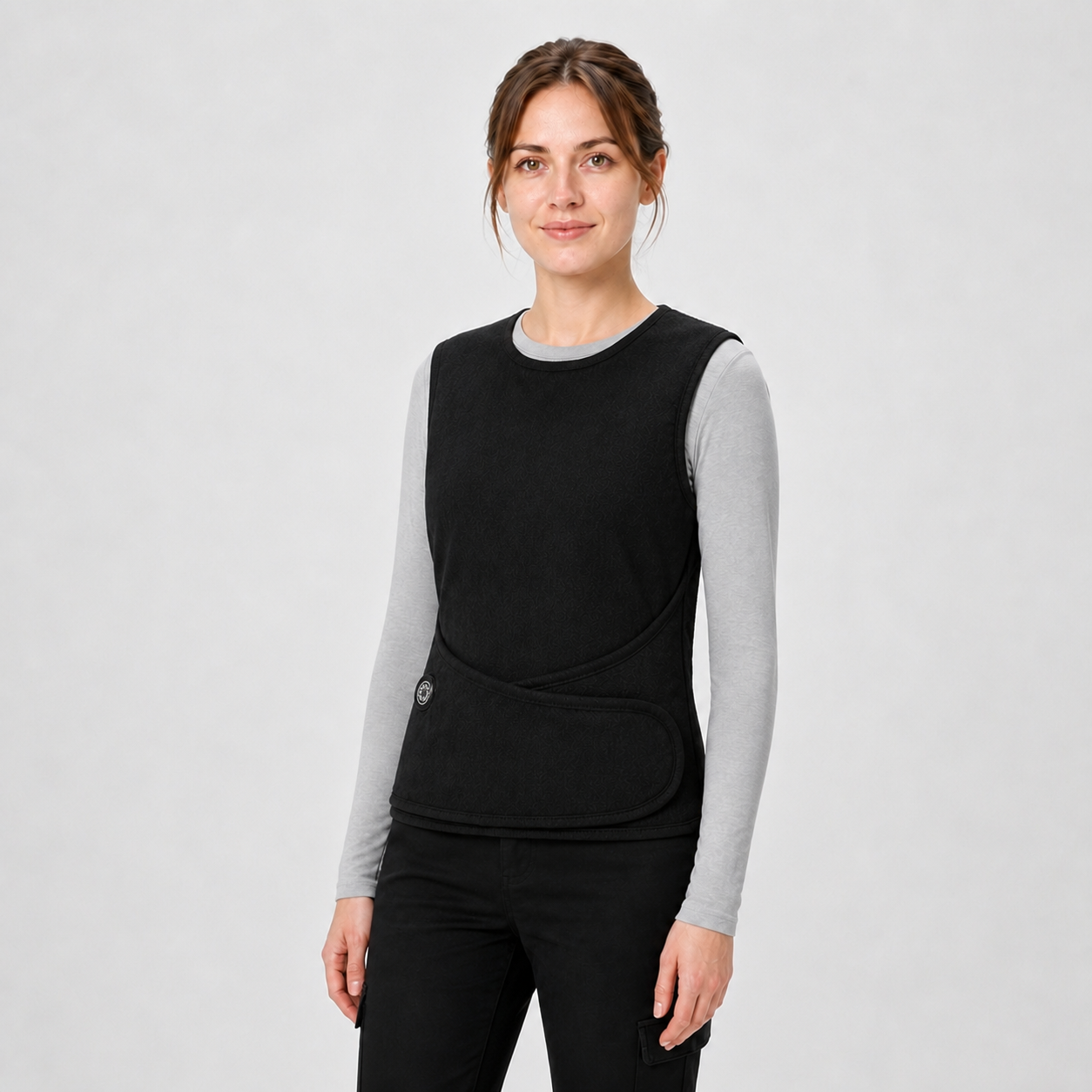 Women's Adjustable Heated Vest for Work, Travel & Outdoor Use | Black