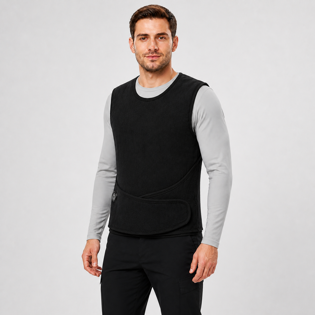 Men's Adjustable Heated Vest for Work, Travel & Outdoor Use | Black