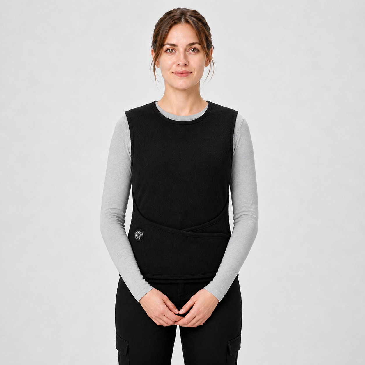 Women's Adjustable Heated Vest for Work, Travel & Outdoor Use | Black