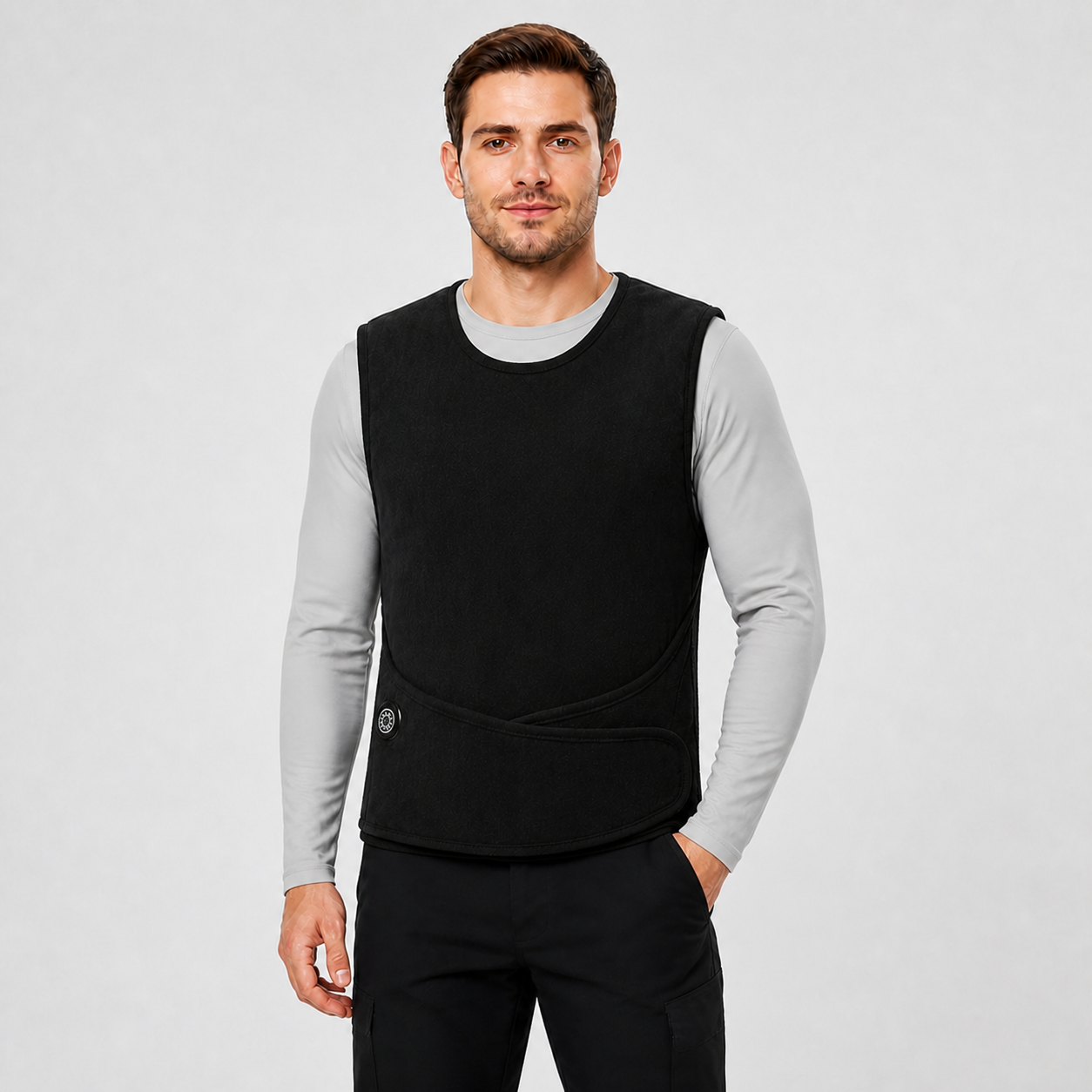 Men's Adjustable Heated Vest for Work, Travel & Outdoor Use | Black