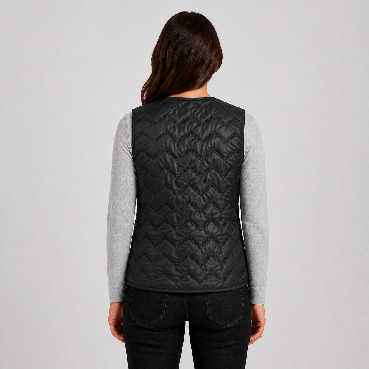 Women's Rechargeable Heated Vest for Outdoors l Black