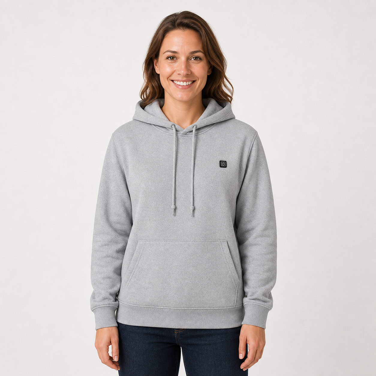 Women‘’s 5-Zone Smart Heated Pullover Hoodie — 3 Heat Levels, 5V USB Powered