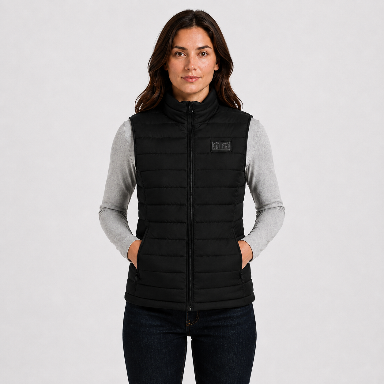Women's 15-Zone Dual-Control Heated Vest - Black