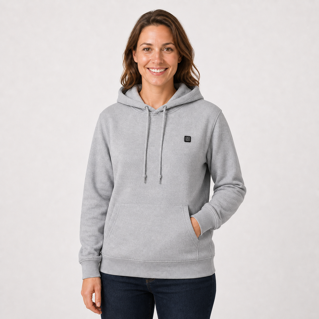 Women‘’s 5-Zone Smart Heated Pullover Hoodie — 3 Heat Levels, 5V USB Powered