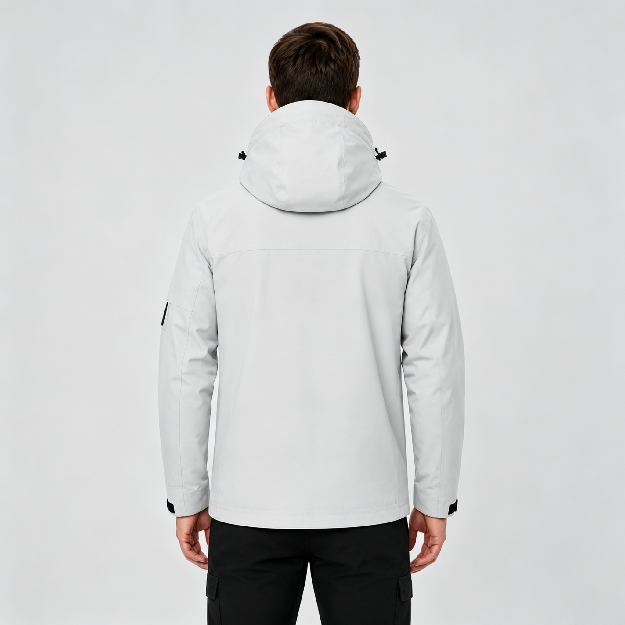 Men's Packable Performance Rain Jacket - Soft Warm Grey