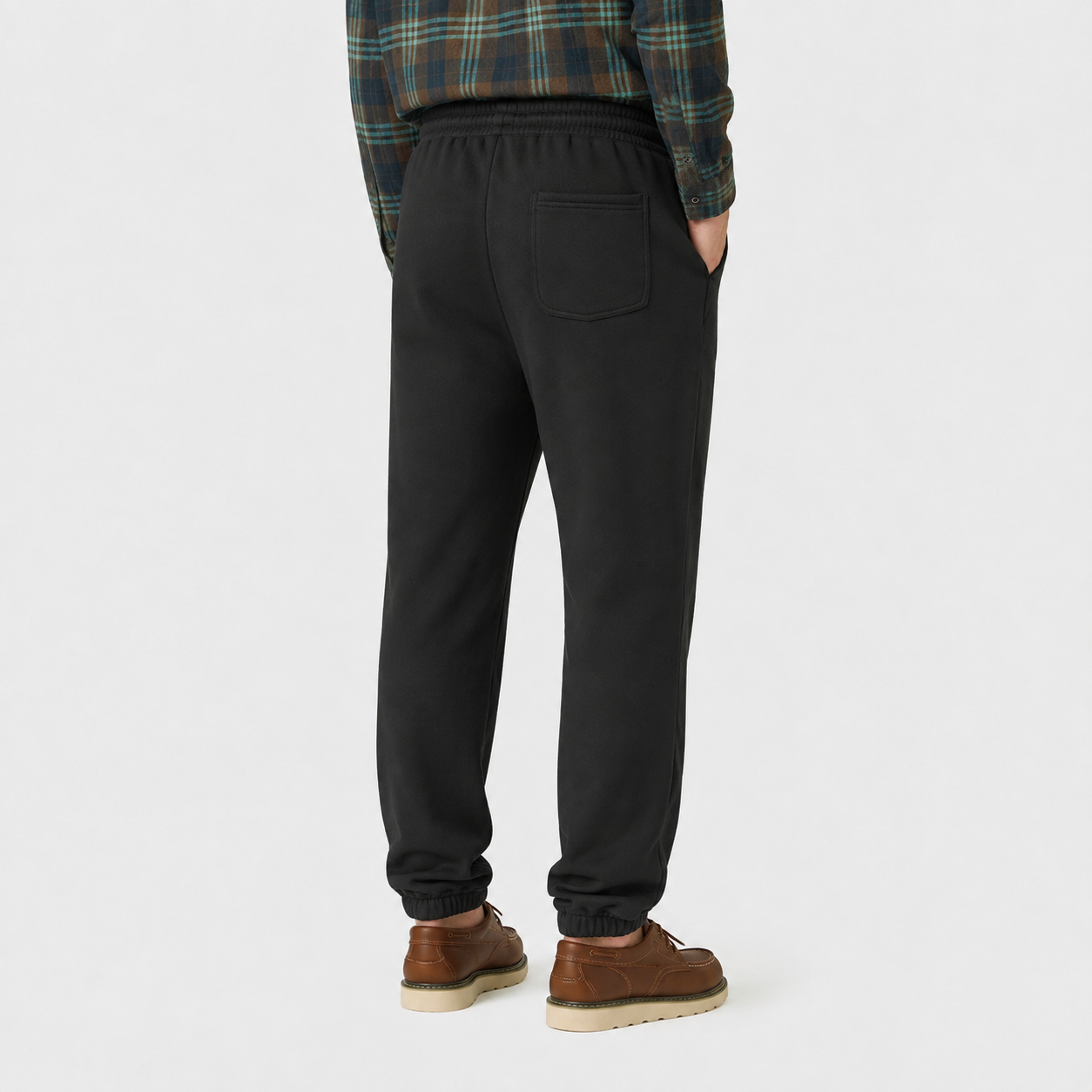 Men's Smart Heated Sweatpants with Adjustable Warmth-Black