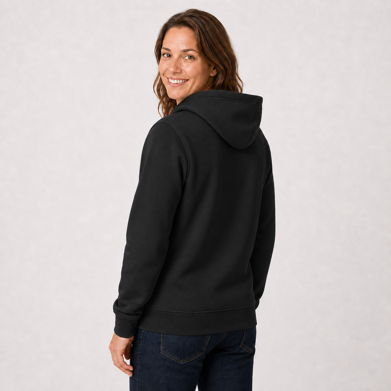 Women‘’s 5-Zone Smart Heated Pullover Hoodie — Black