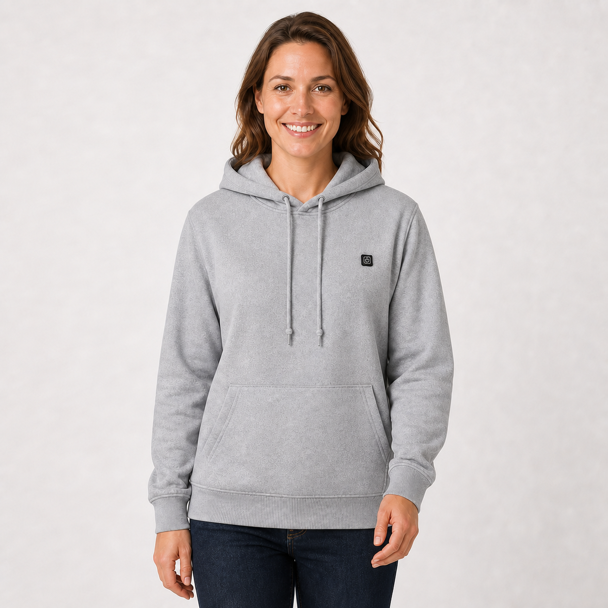 Women‘’s 5-Zone Smart Heated Pullover Hoodie — 3 Heat Levels, 5V USB Powered