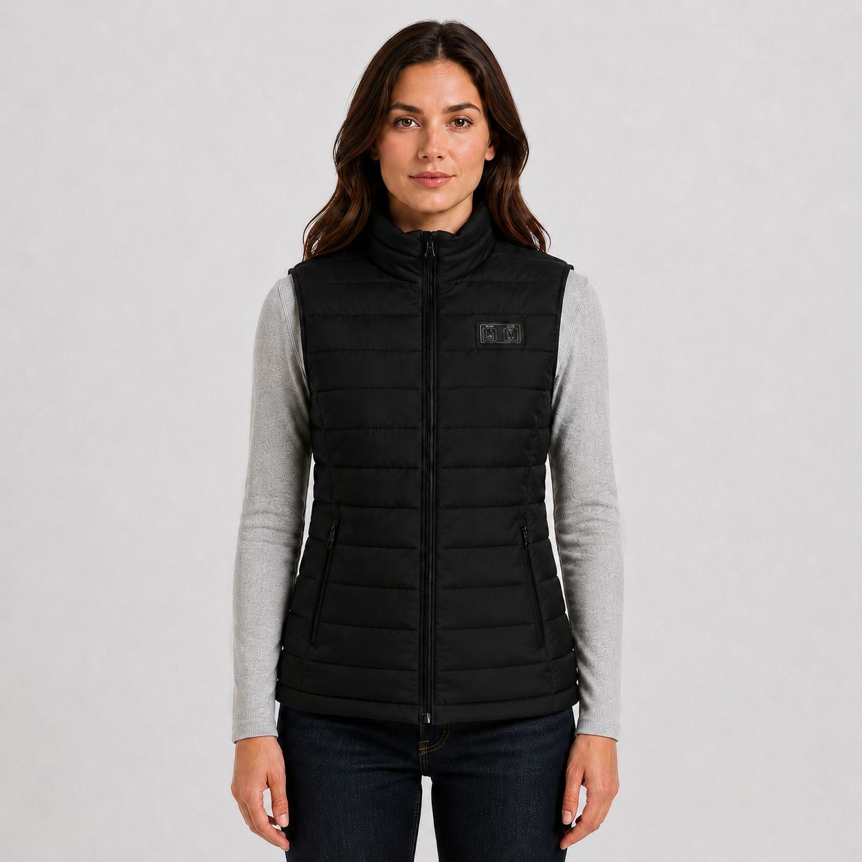 Women's 15-Zone Dual-Control Heated Vest - Black
