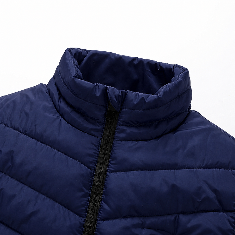 Men's Multi-Zone USB Heated Vest | Adjustable Heat for Outdoor | Blue