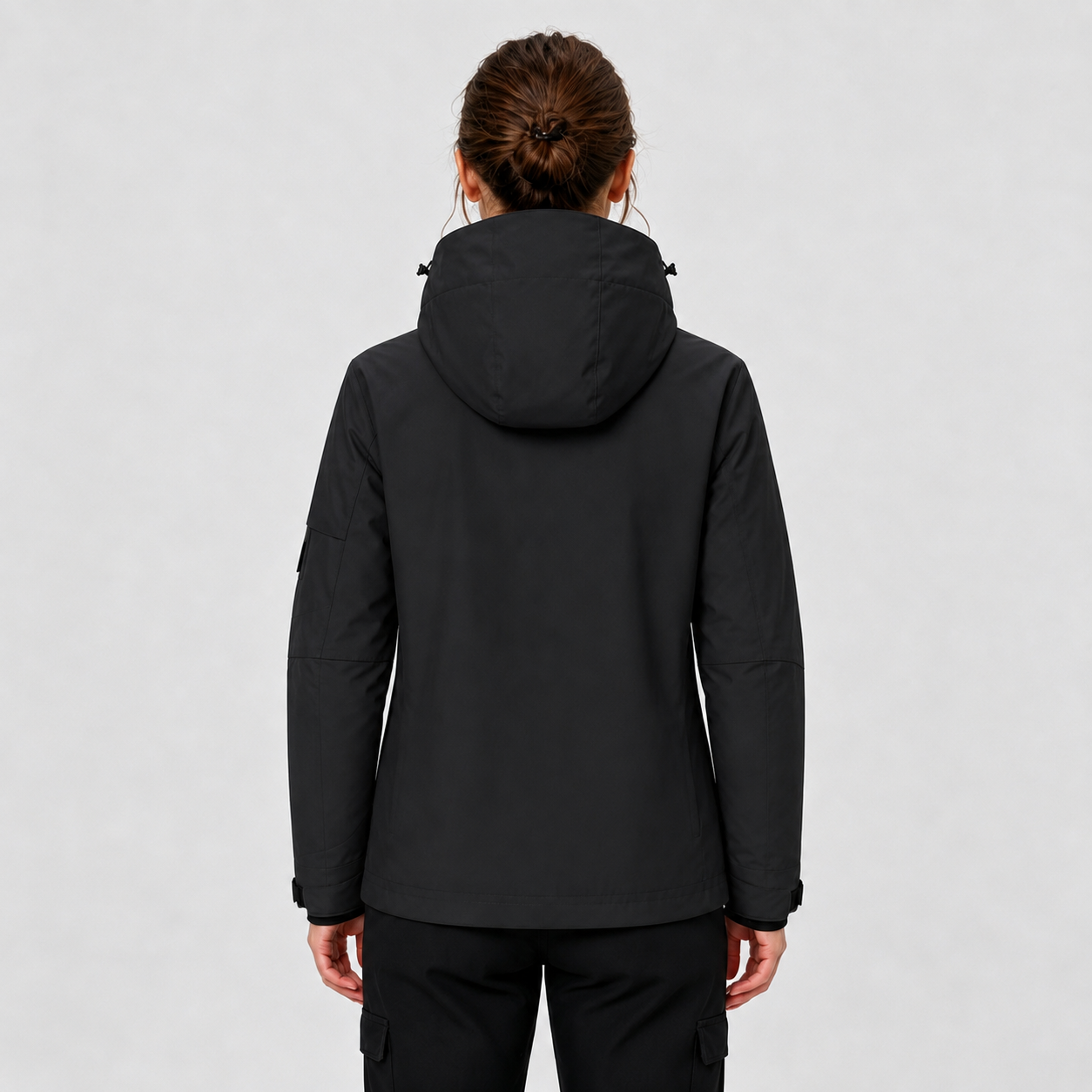 Women's Packable Performance Rain Jacket - Soft Warm Black