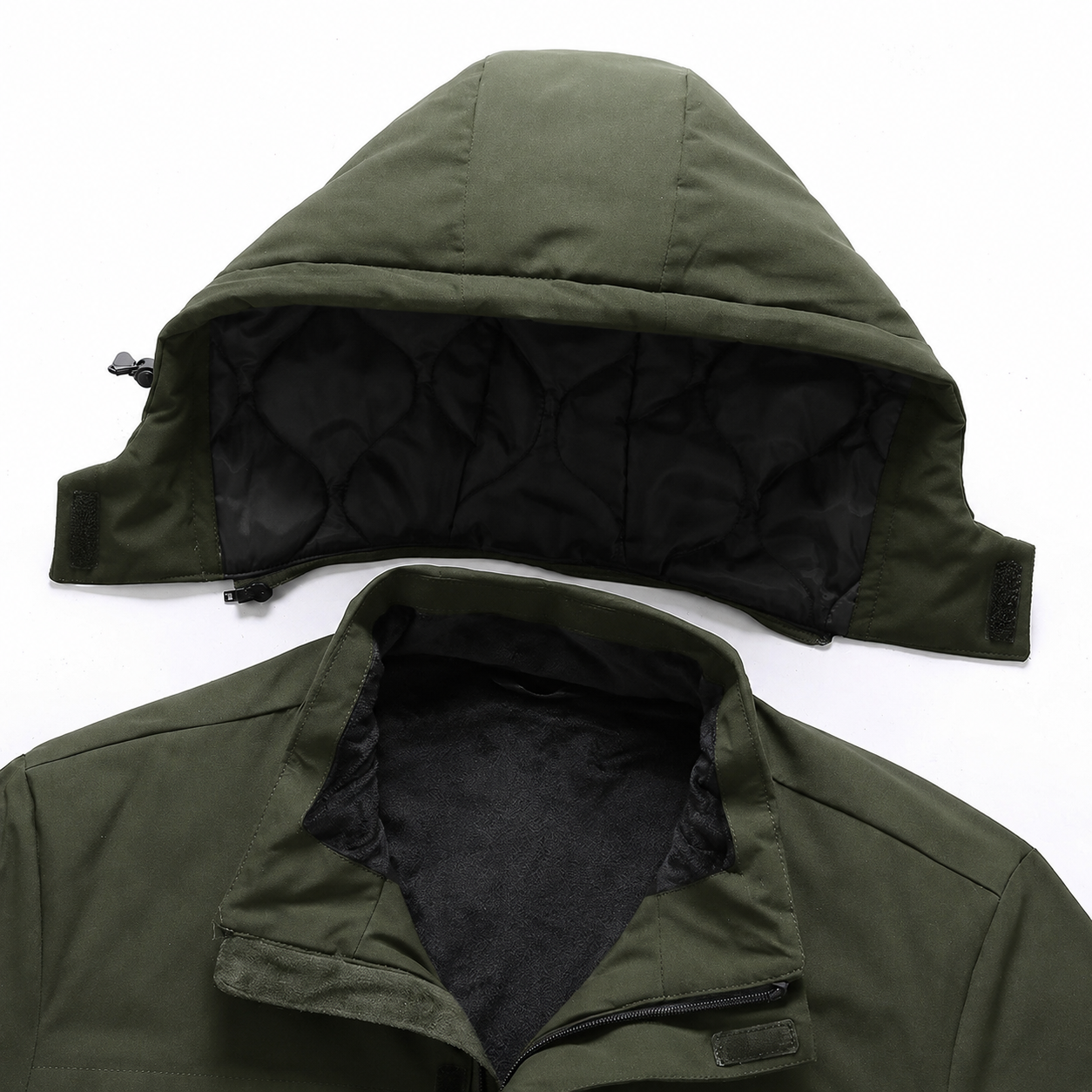 Women's 9-Zone Heated Winter Jacket with Detachable Hood