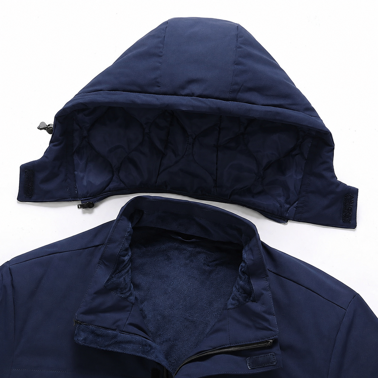 Women's 9-Zone Heated Winter Jacket with Detachable Hood