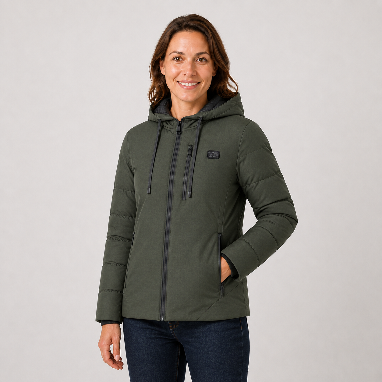 Women's 11-Zone Heated Hooded Jacket
